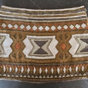 Haute Hippie Beaded Mini Skirt